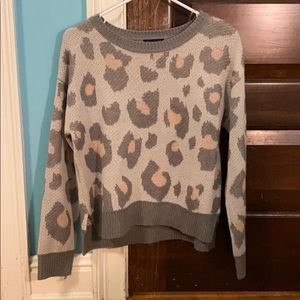 Size small cheetah print sweater